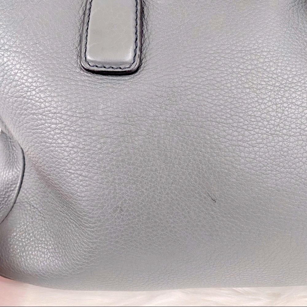 Gucci Soho Leather Briefcase Hong Kong Edition in Grey - Picture 9 of 15